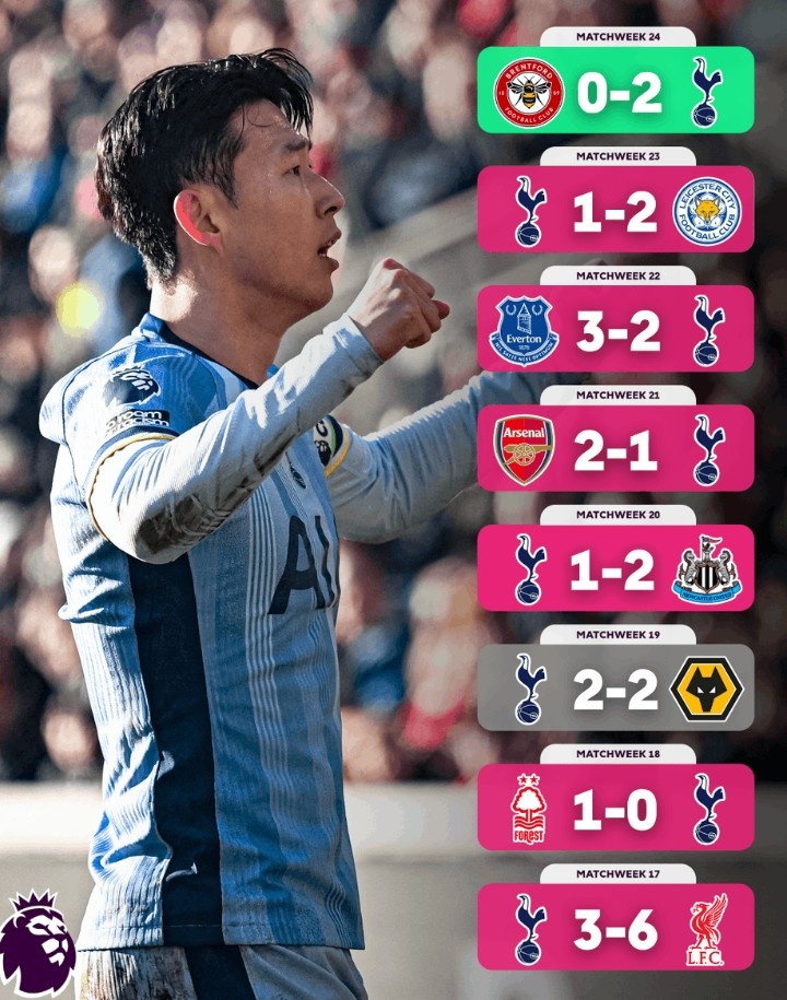  不容易！熱刺終結英超7輪不勝，此前7場(chǎng)僅1平6負