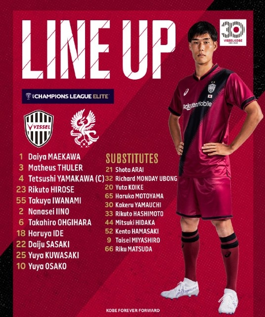  亞冠-大迫勇也傳射＆對手0射正，神戶(hù)勝利船2-0戰勝光州FC