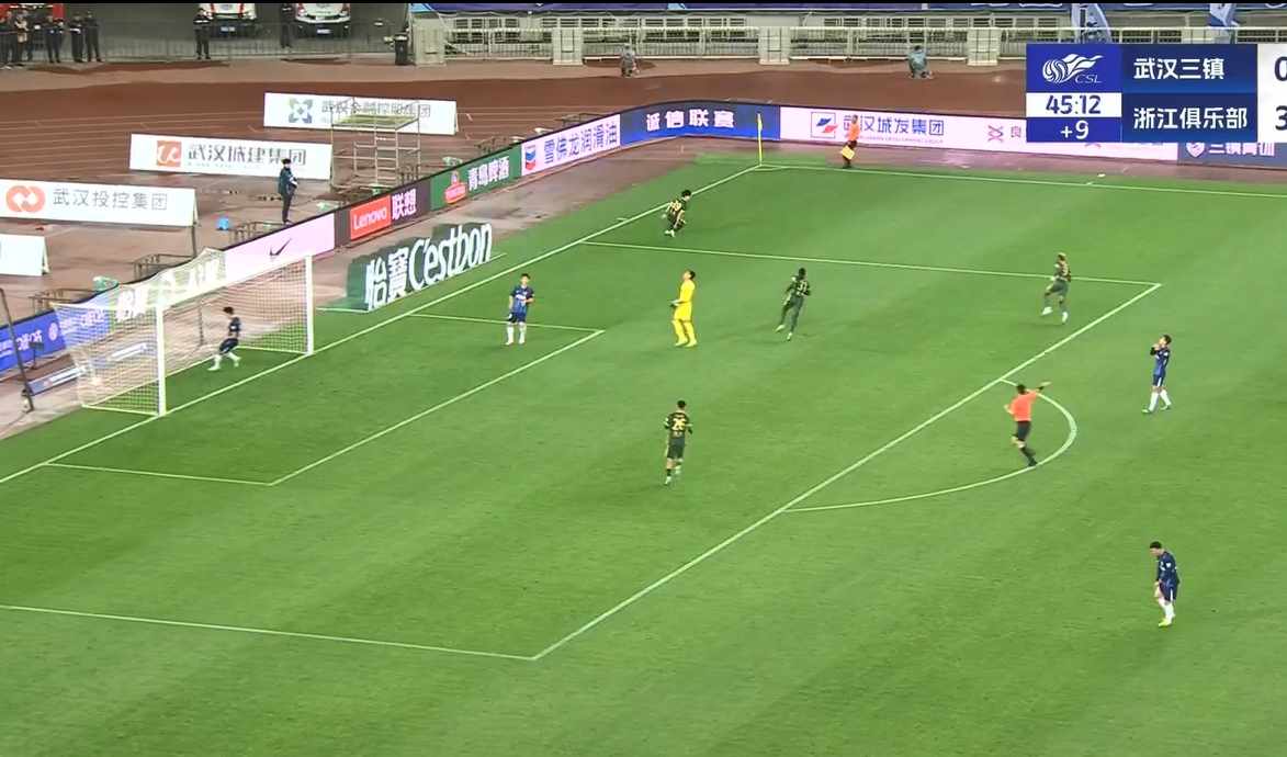  18歲王鈺棟中超處子球！三鎮后防白給，浙江半場(chǎng)4-0領(lǐng)先